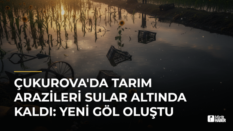 Çukurova’da Tarım Arazileri Sular Altında Kaldı: Yeni Göl Oluştu