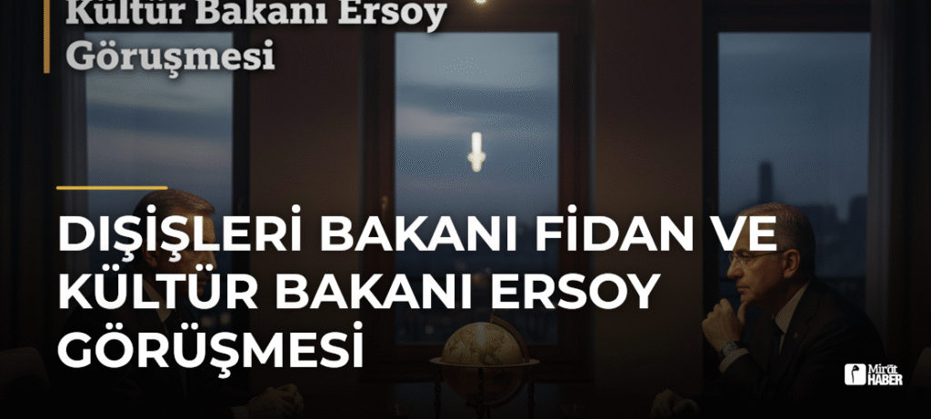 Dışişleri Bakanı Fidan ve Kültür Bakanı Ersoy Görüşmesi