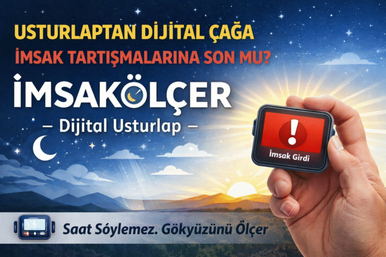 USTURLAPTAN DİJİTAL ÇAĞA: İmsak Tartışmalarını Bitirebilecek Bir Fikir: İMSAKÖLÇER
