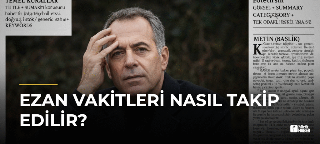 Ezan Vakitleri Nasıl Takip Edilir?