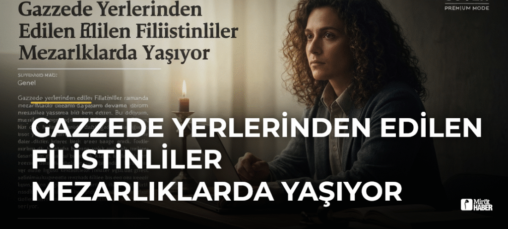 Gazzede Yerlerinden Edilen Filistinliler Mezarlıklarda Yaşıyor