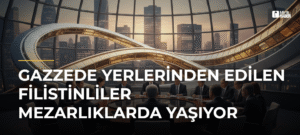 Gazzede Yerlerinden Edilen Filistinliler Mezarlıklarda Yaşıyor
