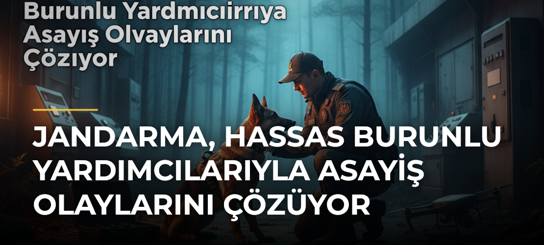 Jandarma, Hassas Burunlu Yardımcılarıyla Asayiş Olaylarını Çözüyor