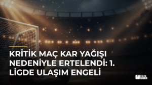 Kritik Maç Kar Yağışı Nedeniyle Ertelendi: 1. Ligde Ulaşım Engeli