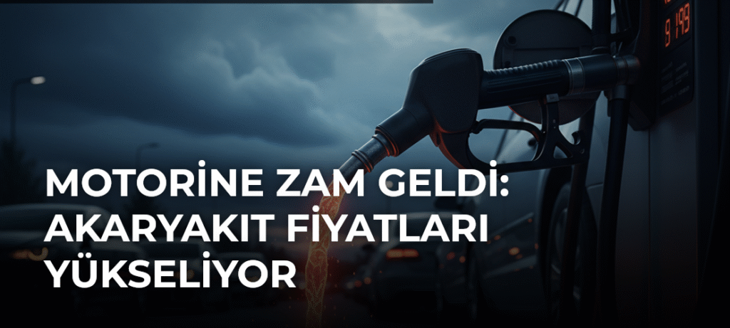 Motorine Zam Geldi: Akaryakıt Fiyatları Yükseliyor