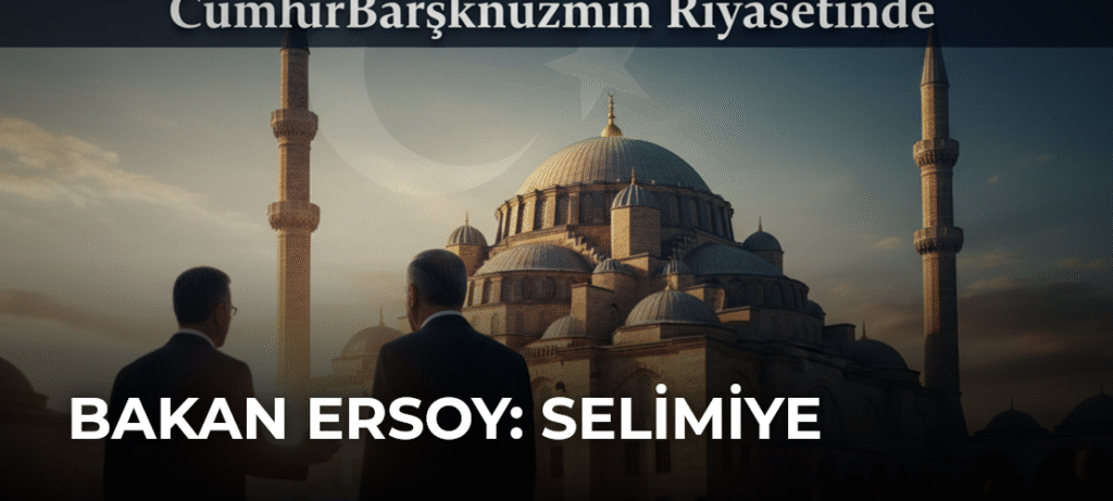 Bakan Ersoy: Selimiye Camisi Açılışı Cumhurbaşkanımızın Riyasetinde