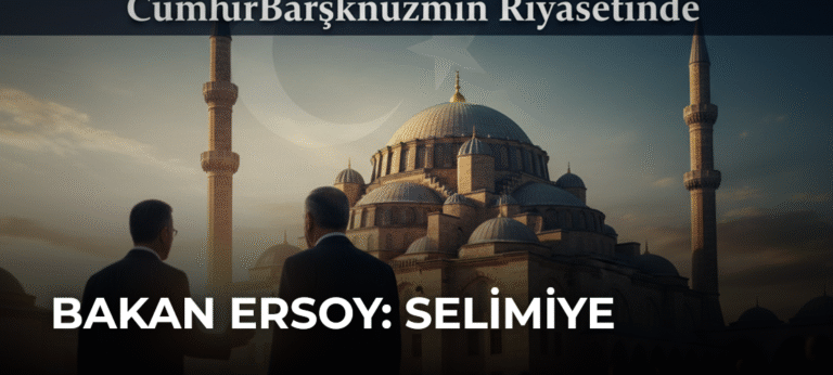 Bakan Ersoy: Selimiye Camisi Açılışı Cumhurbaşkanımızın Riyasetinde