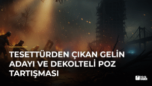 Tesettürden Çıkan Gelin Adayı ve Dekolteli Poz Tartışması