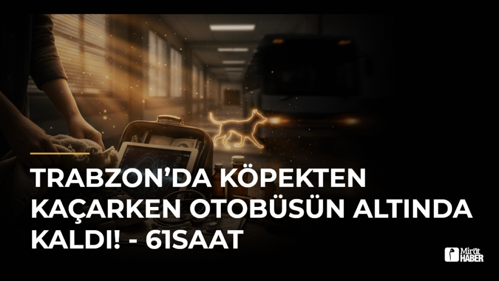 Trabzon’da Köpekten Kaçarken Otobüsün Altında Kaldı! – 61SAAT