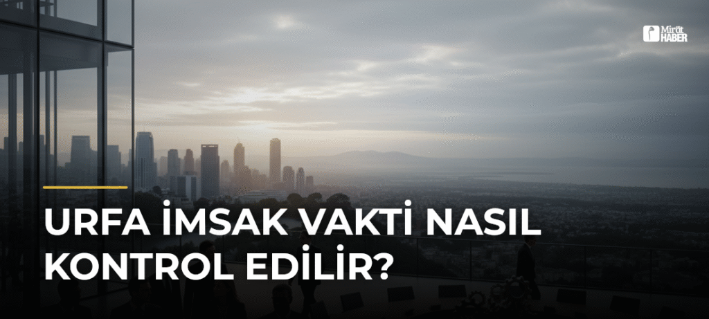 Urfa İmsak Vakti Nasıl Kontrol Edilir?