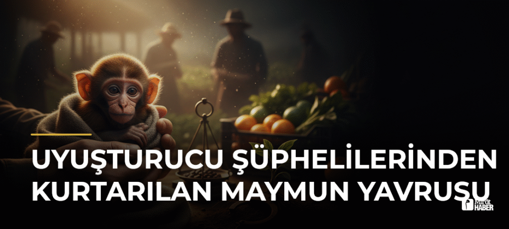 Uyuşturucu Şüphelilerinden Kurtarılan Maymun Yavrusu