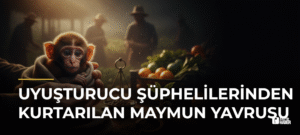 Uyuşturucu Şüphelilerinden Kurtarılan Maymun Yavrusu