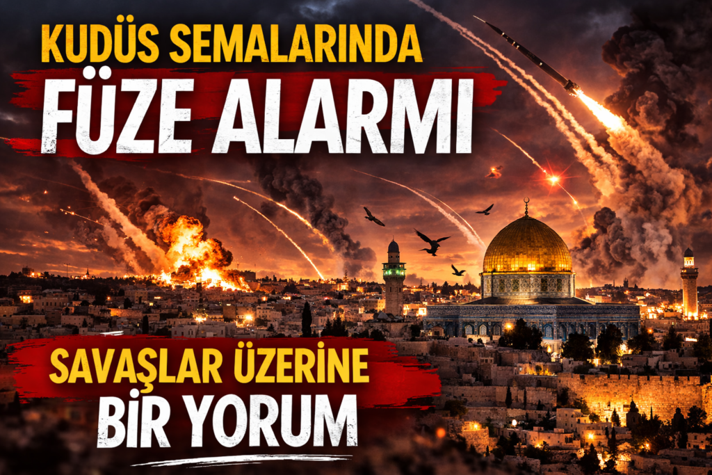 Kudüs Semalarında Füze Alarmı