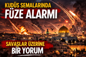 Kudüs Semalarında Füze Alarmı