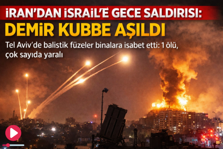 İRAN’DAN İSRAİL’E GECE SALDIRISI: DEMİR KUBBE AŞILDI