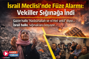 İsrail Meclisi’nde Füze Alarmı: Vekiller Sığınağa İndi