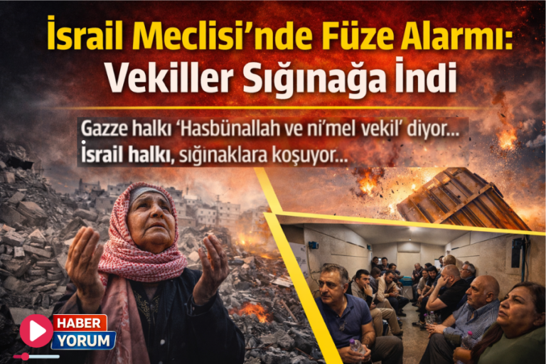 İsrail Meclisi’nde Füze Alarmı: Vekiller Sığınağa İndi