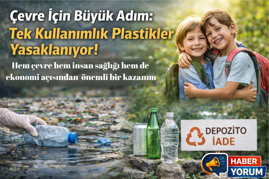 Tek Kullanımlık Plastiklere Kademeli Yasak Geliyor