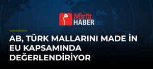 AB, Türk Mallarını Made in EU Kapsamında Değerlendiriyor