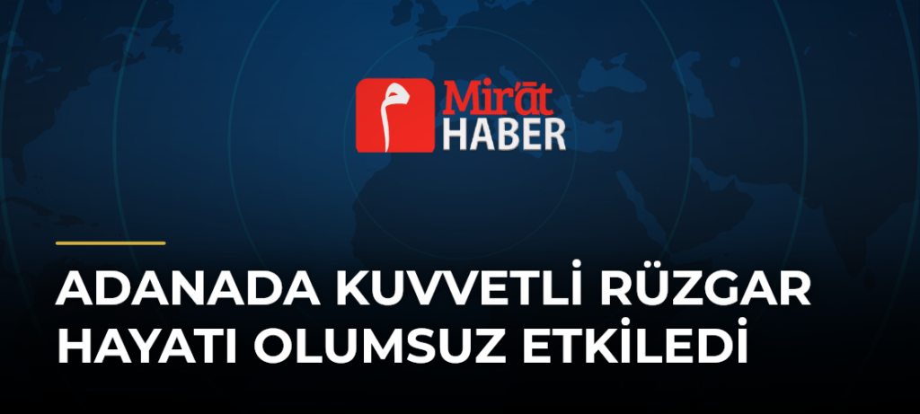 Adanada Kuvvetli Rüzgar Hayatı Olumsuz Etkiledi