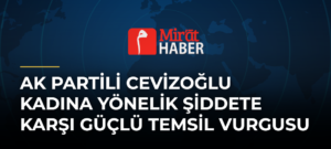 AK Partili Cevizoğlu Kadına Yönelik Şiddete Karşı Güçlü Temsil Vurgusu