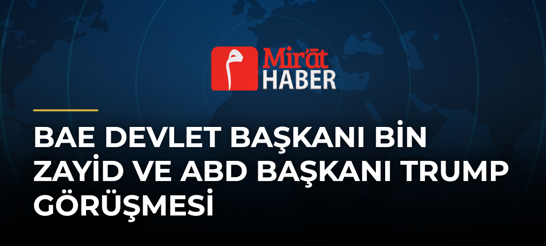 BAE Devlet Başkanı Bin Zayid ve ABD Başkanı Trump Görüşmesi