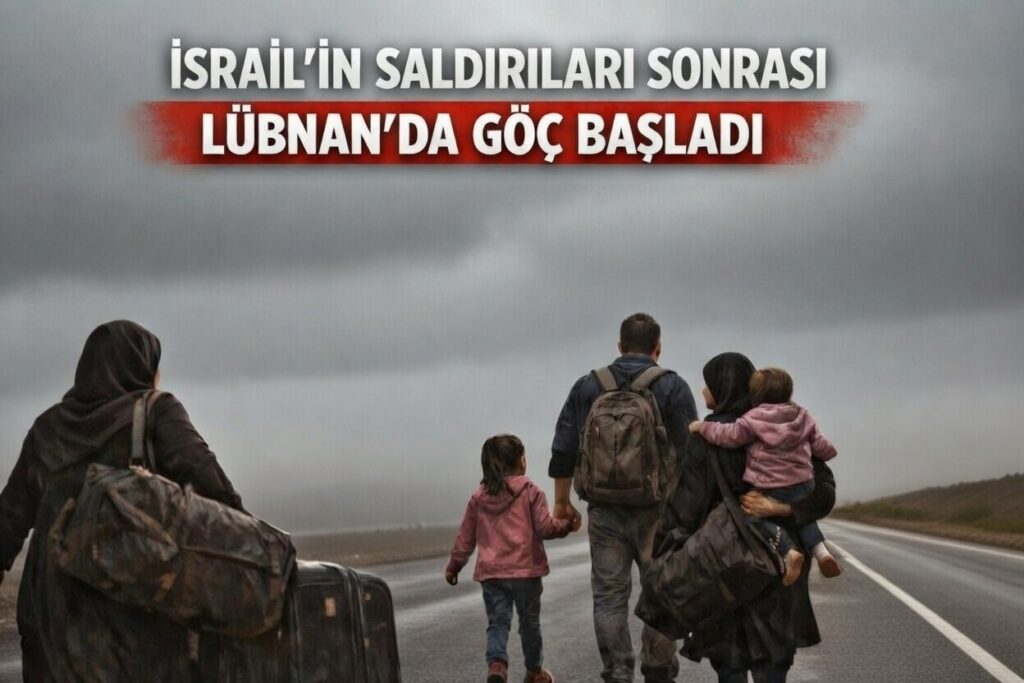 İSRAİL’İN SALDIRILARI SONRASI LÜBNAN’DA GÖÇ BAŞLADI