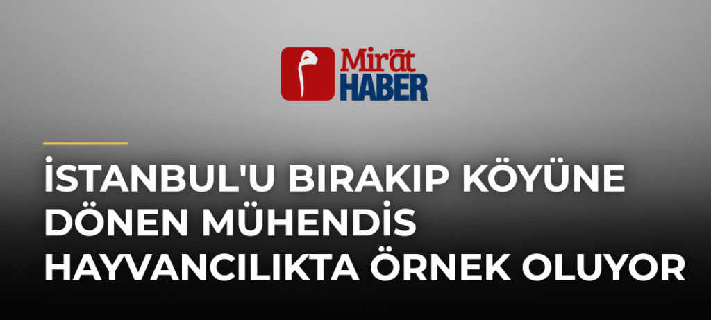 İstanbul’u Bırakıp Köyüne Dönen Mühendis Hayvancılıkta Örnek Oluyor