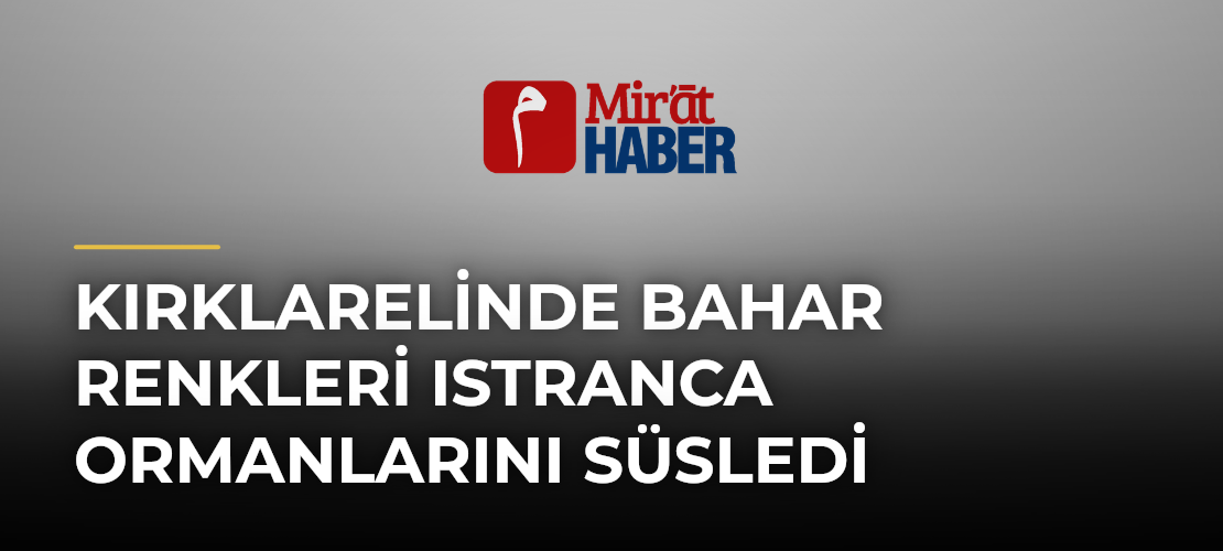 Kırklarelinde Bahar Renkleri Istranca Ormanlarını Süsledi
