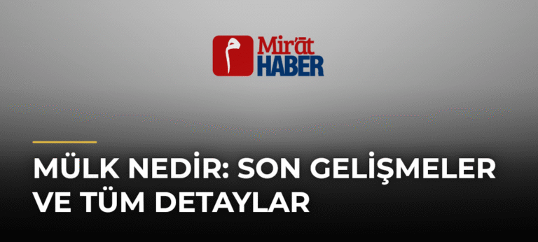Mülk Nedir: Son Gelişmeler ve Tüm Detaylar