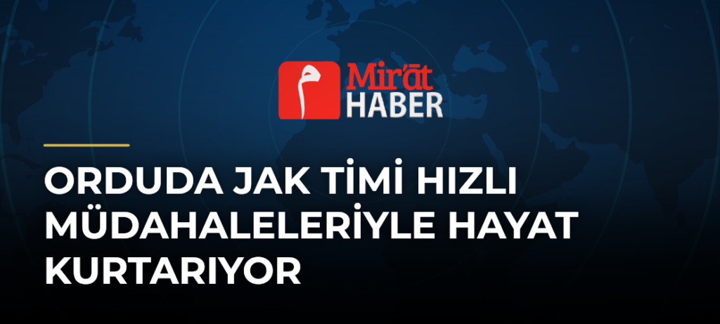 Orduda JAK Timi Hızlı Müdahaleleriyle Hayat Kurtarıyor