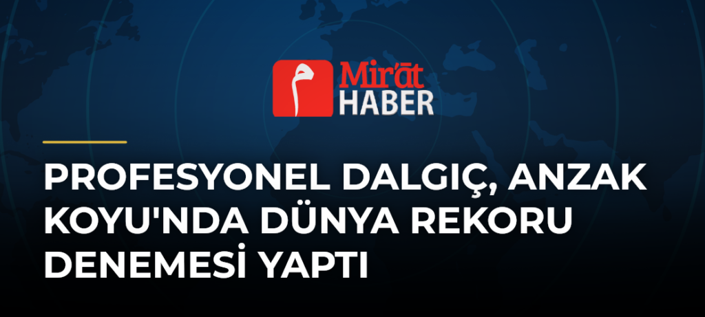 Profesyonel Dalgıç, Anzak Koyu’nda Dünya Rekoru Denemesi Yaptı