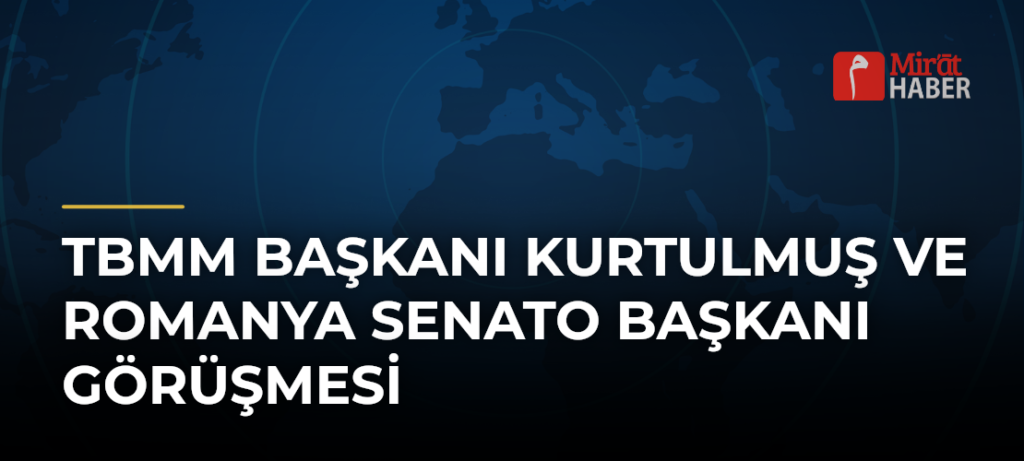 TBMM Başkanı Kurtulmuş ve Romanya Senato Başkanı Görüşmesi