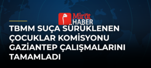 TBMM Suça Sürüklenen Çocuklar Komisyonu Gaziantep Çalışmalarını Tamamladı