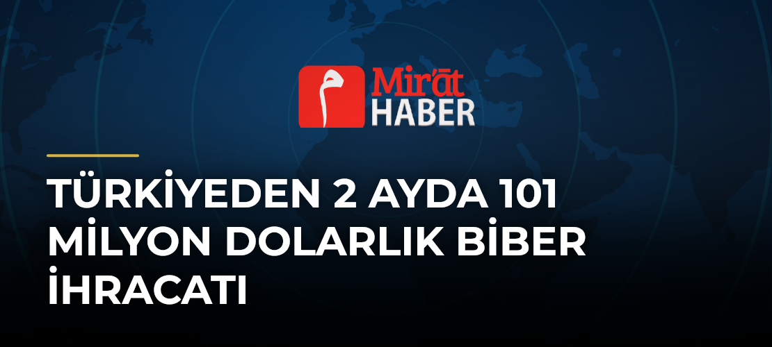 Türkiyeden 2 Ayda 101 Milyon Dolarlık Biber İhracatı