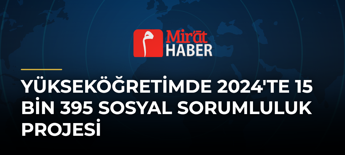 Yükseköğretimde 2024'te 15 Bin 395 Sosyal Sorumluluk Projesi