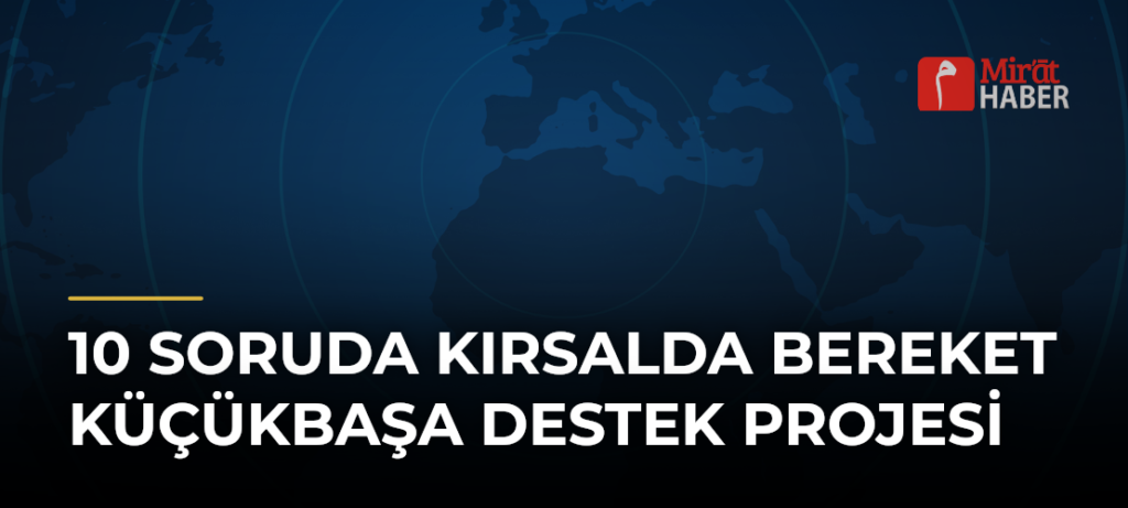 10 Soruda Kırsalda Bereket Küçükbaşa Destek Projesi