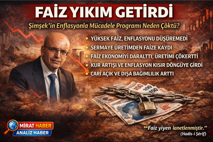 FAİZ YIKIM GETİRDİ