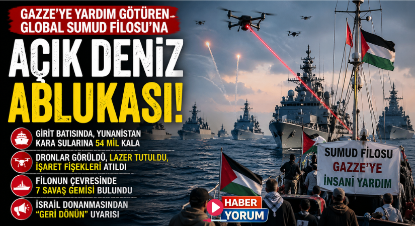 Küresel Sumud Filosuna İsrail Korsanlığı