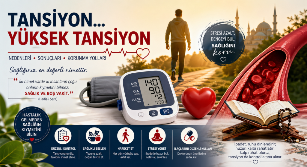 YÜKSEK TANSİYON (HİPERTANSİYON): SESSİZ AMA ETKİLİ BİR TEHDİT