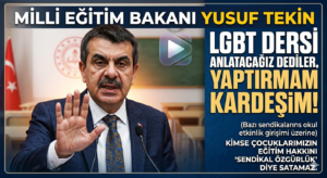 Bakanı Yusuf Tekin’den Sendikal Faaliyetlere Tepki