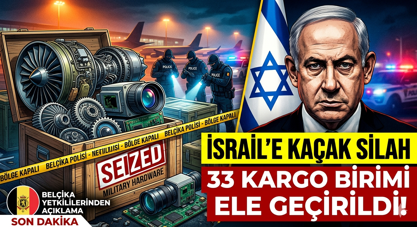 Belçika’dan İsrail’e Askeri Sevkiyata Operasyon