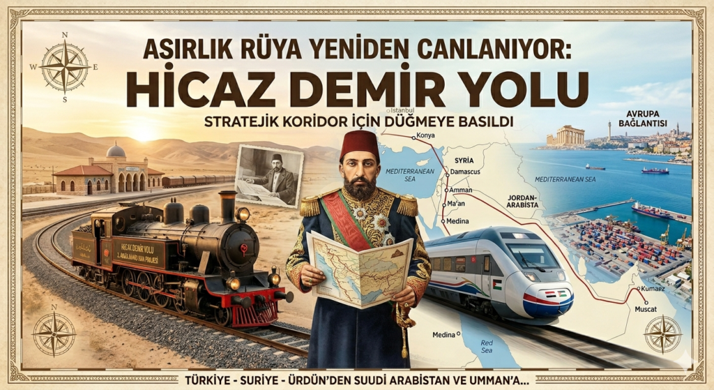 Hicaz Demir Yolu Akdeniz’i Kızıldeniz’e Bağlayacak