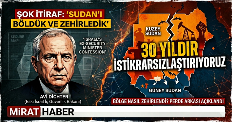 İsrail: İtiraf Etti Sudan’ı Biz Böldük