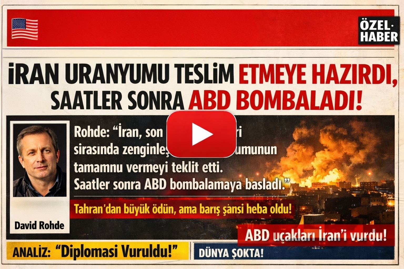 ABD, İran Kabul Etmesine Rağmen Bombaladı
