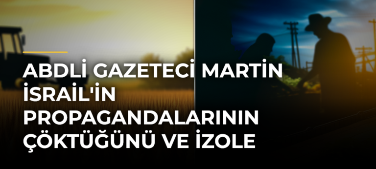 ABDli gazeteci Martin İsrail’in propagandalarının çöktüğünü ve izole edilmesi gerektiğini söyledi