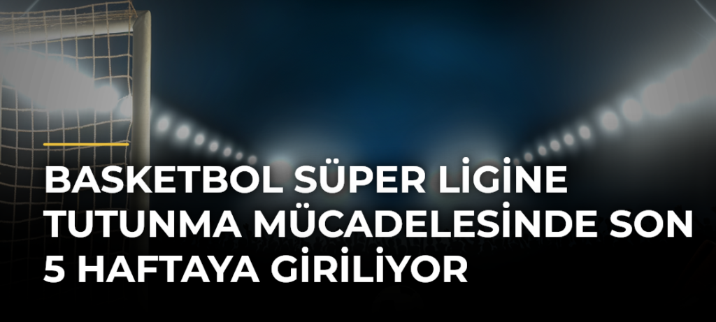 Basketbol Süper Ligine tutunma mücadelesinde son 5 haftaya giriliyor