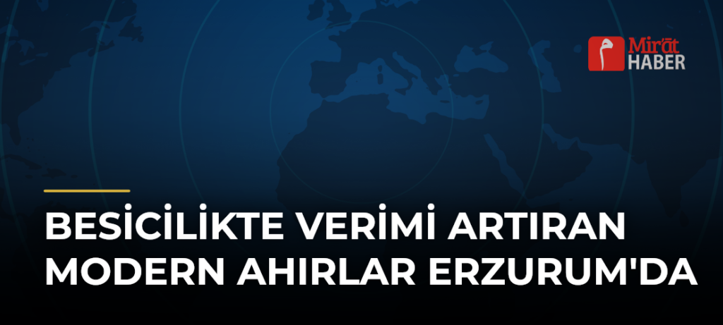 Besicilikte Verimi Artıran Modern Ahırlar Erzurum’da