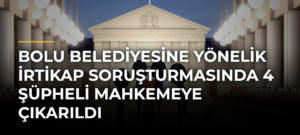 Bolu Belediyesine Yönelik İrtikap Soruşturmasında 4 Şüpheli Mahkemeye Çıkarıldı