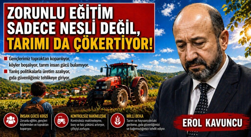 ZORUNLU EĞİTİM SADECE NESLİ DEĞİL, TARIMI DA ÇÖKERTİYOR!